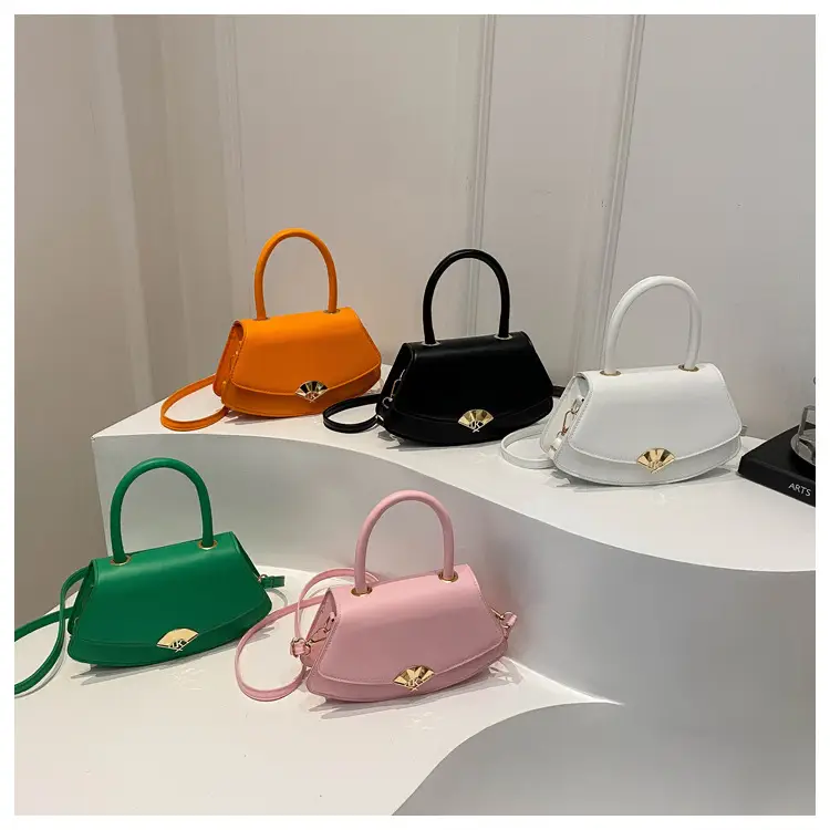 Women's Fan-Shaped White Shoulder Crossbody Bag - Image 6