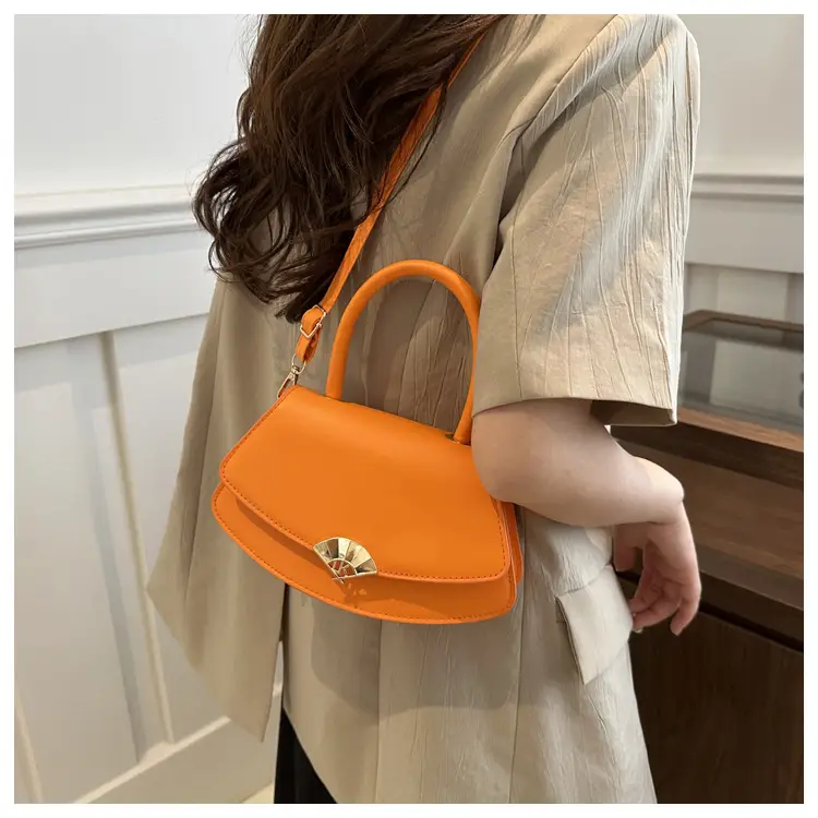 Women's Fan-Shaped White Shoulder Crossbody Bag — feature 11