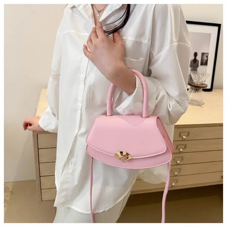 Women's Fan-Shaped White Shoulder Crossbody Bag — feature 14