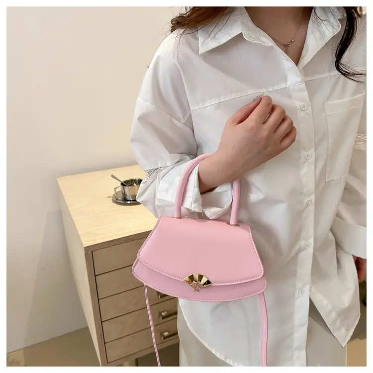 Women's Fan-Shaped White Shoulder Crossbody Bag — feature 15