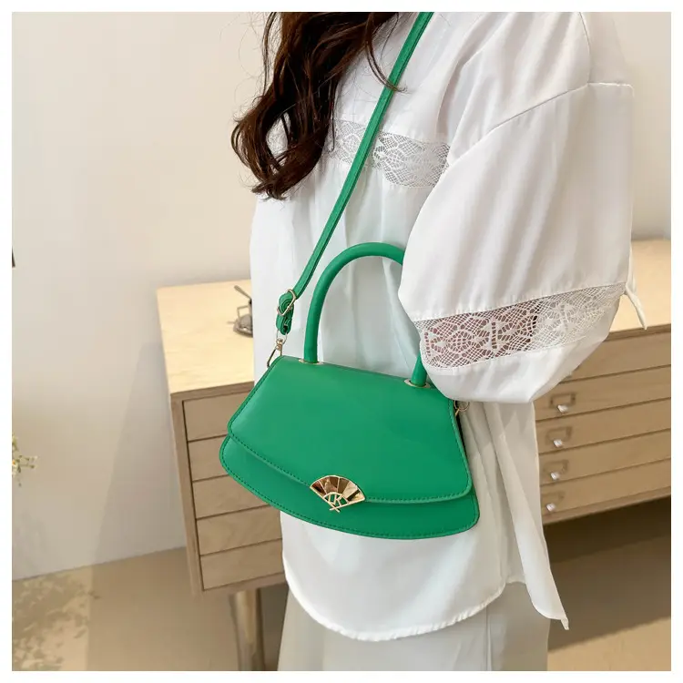 Women's Fan-Shaped White Shoulder Crossbody Bag — feature 16