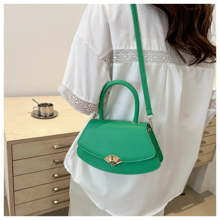 Women's Fan-Shaped White Shoulder Crossbody Bag — feature 17