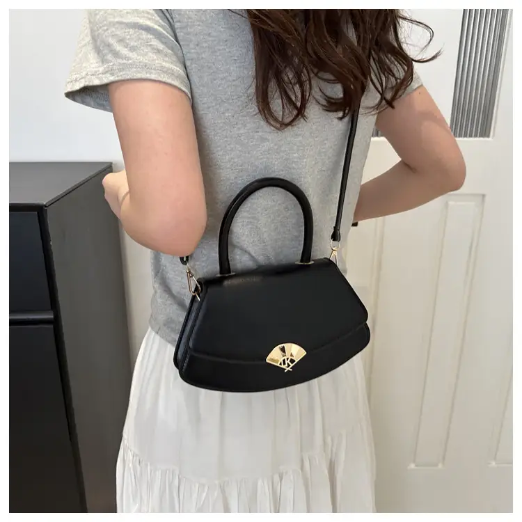 Women's Fan-Shaped White Shoulder Crossbody Bag — feature 18