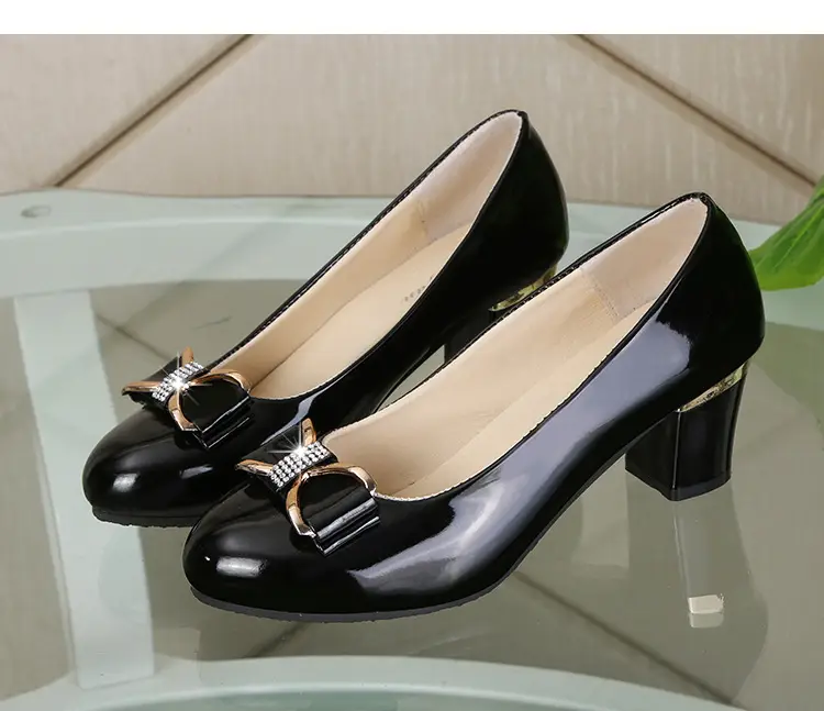 Beige Bow Heeled Women's Shoes 2024 Summer — feature 20