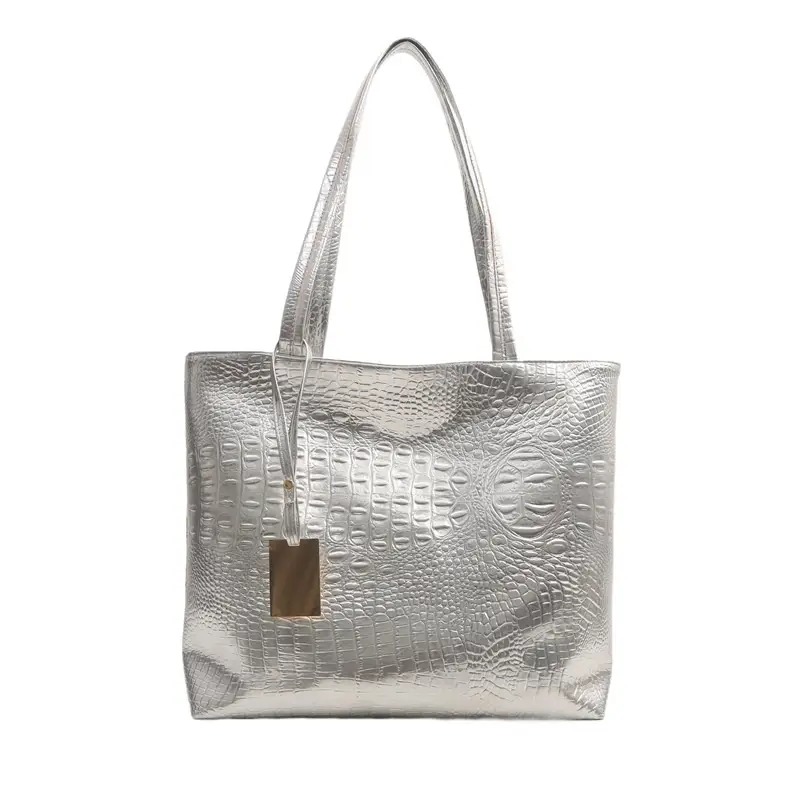 2024 New Silver PU Tote Bag for Women - Image 8