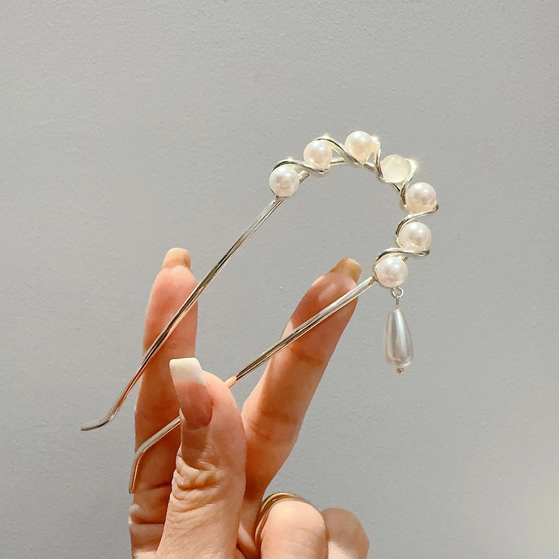 2024 New Rhinestone Pearl Butterfly Hairpin Women — feature 7