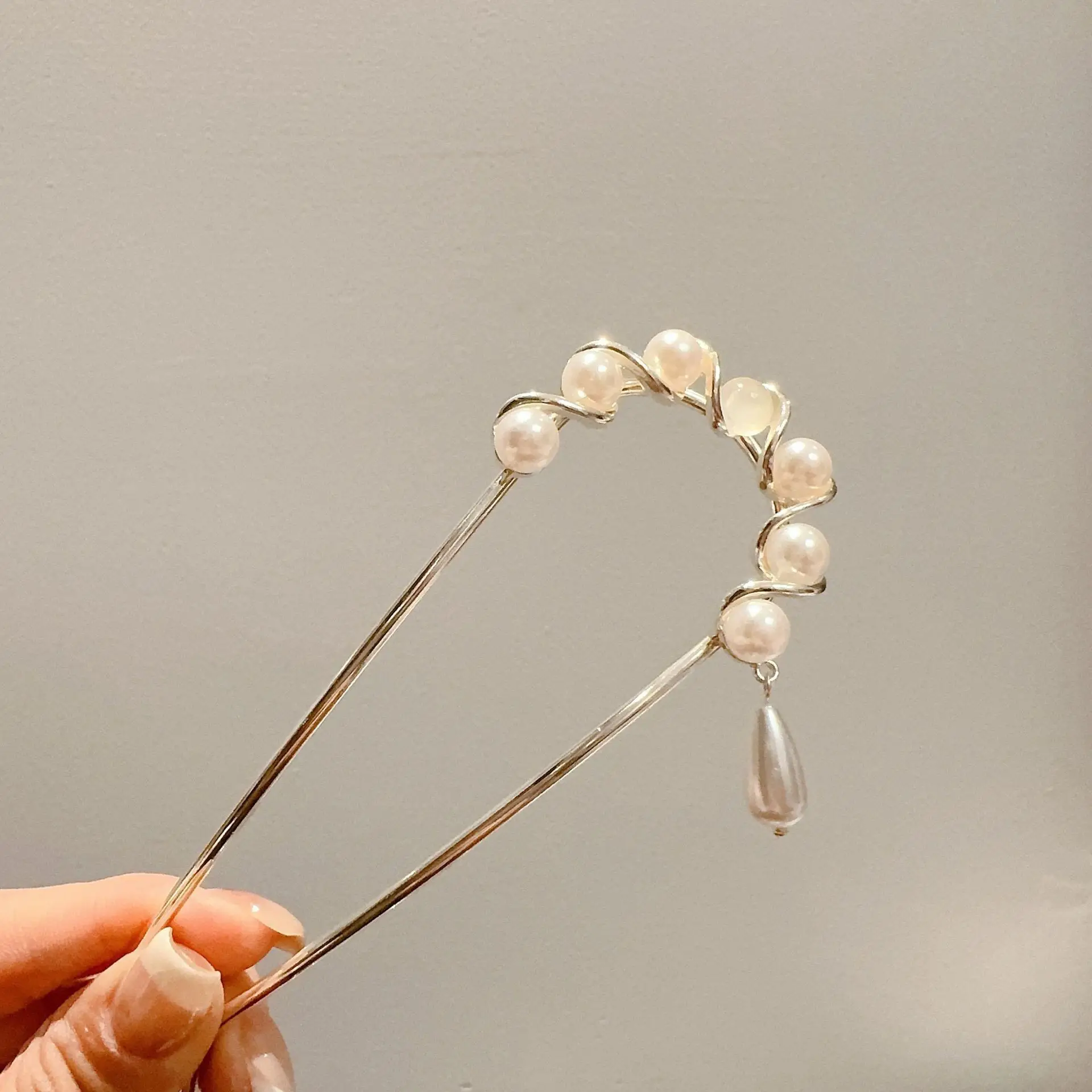 2024 New Rhinestone Pearl Butterfly Hairpin Women — feature 8