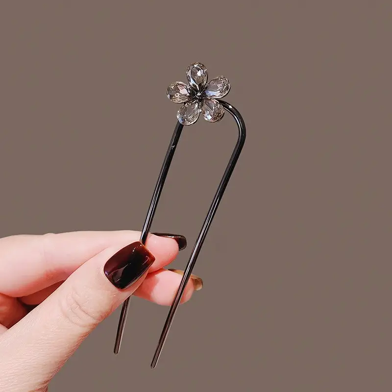 2024 New Rhinestone Pearl Butterfly Hairpin Women - Image 4