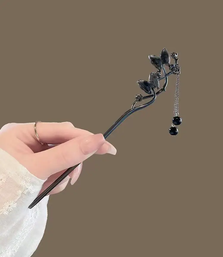 2024 New Rhinestone Pearl Butterfly Hairpin Women - Image 6