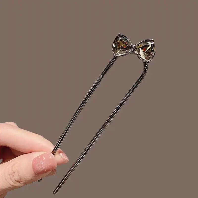 2024 New Rhinestone Pearl Butterfly Hairpin Women - Image 8
