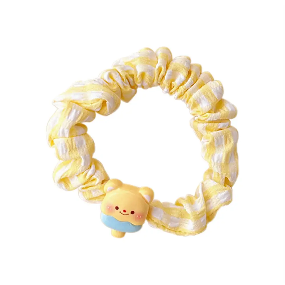 Milk Yellow Bear Hair Ring Set for Girls - Image 18