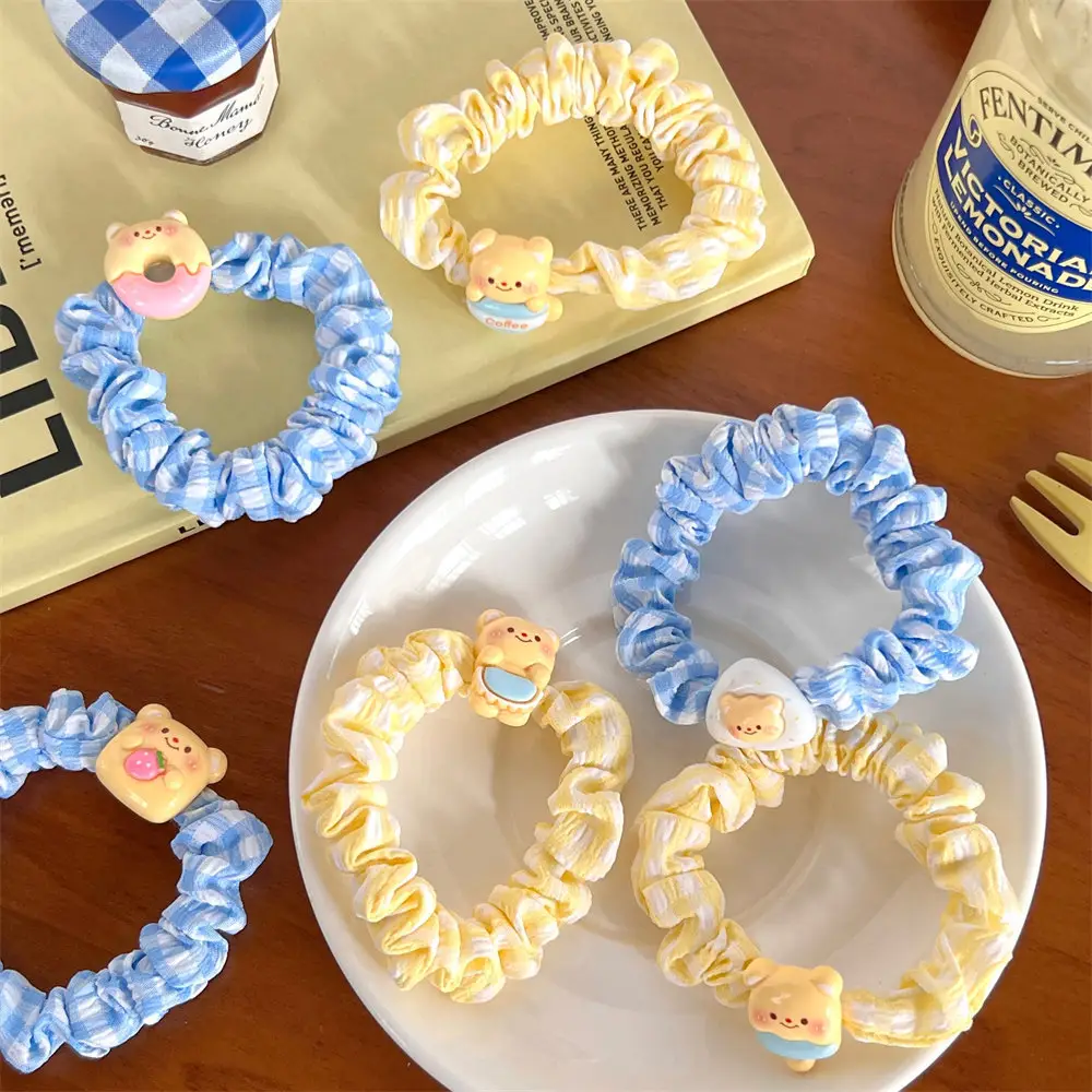 Milk Yellow Bear Hair Ring Set for Girls — feature 10
