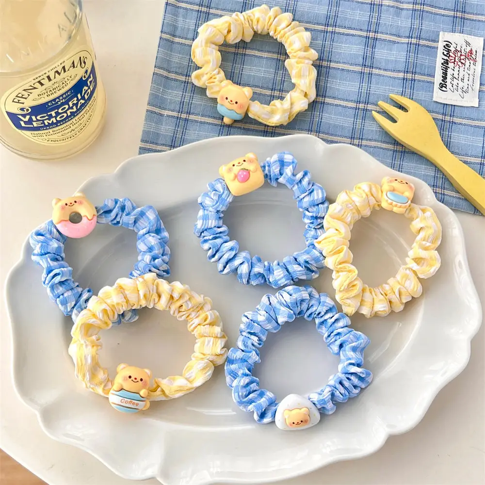 Milk Yellow Bear Hair Ring Set for Girls — feature 11