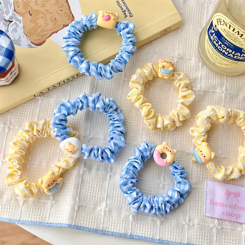 Milk Yellow Bear Hair Ring Set for Girls — feature 12