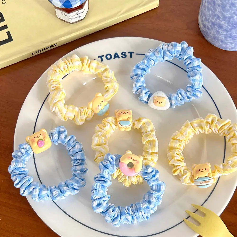 Milk Yellow Bear Hair Ring Set for Girls — feature 9