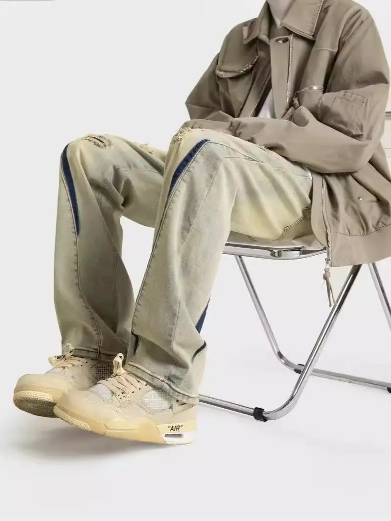 Ripped Jeans Men's 2024 High Street Trendy Brand - Image 6