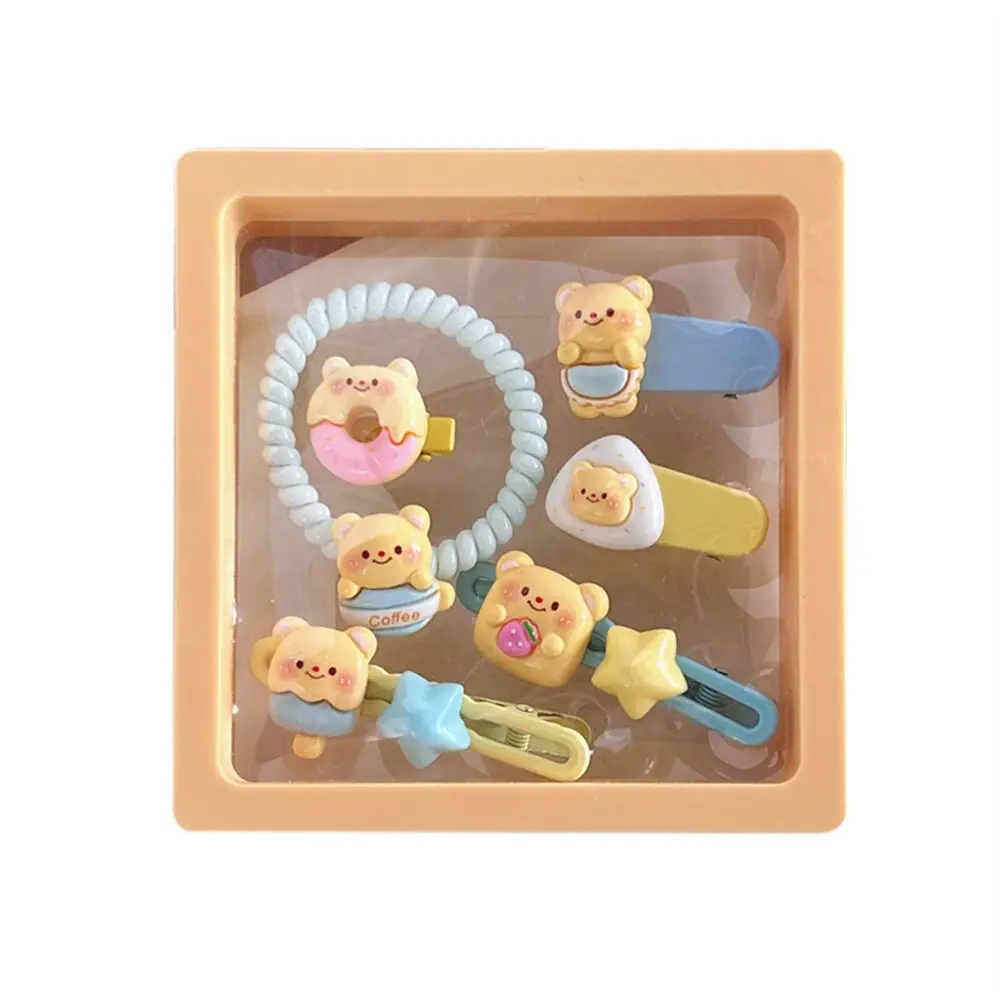 Hello Bear Hair Ring & Elastic Band Set for Girls
