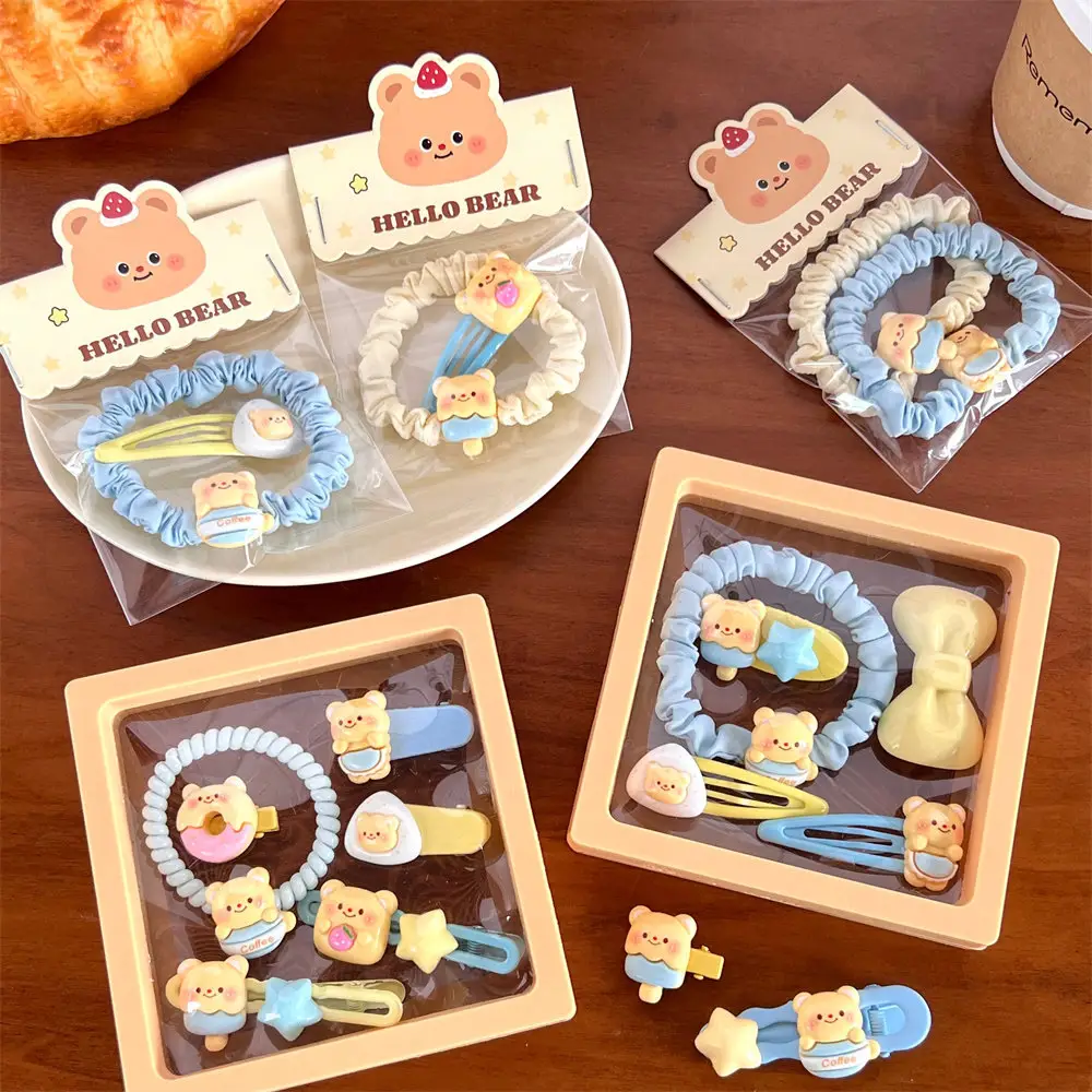 Hello Bear Hair Ring & Elastic Band Set for Girls — feature 31