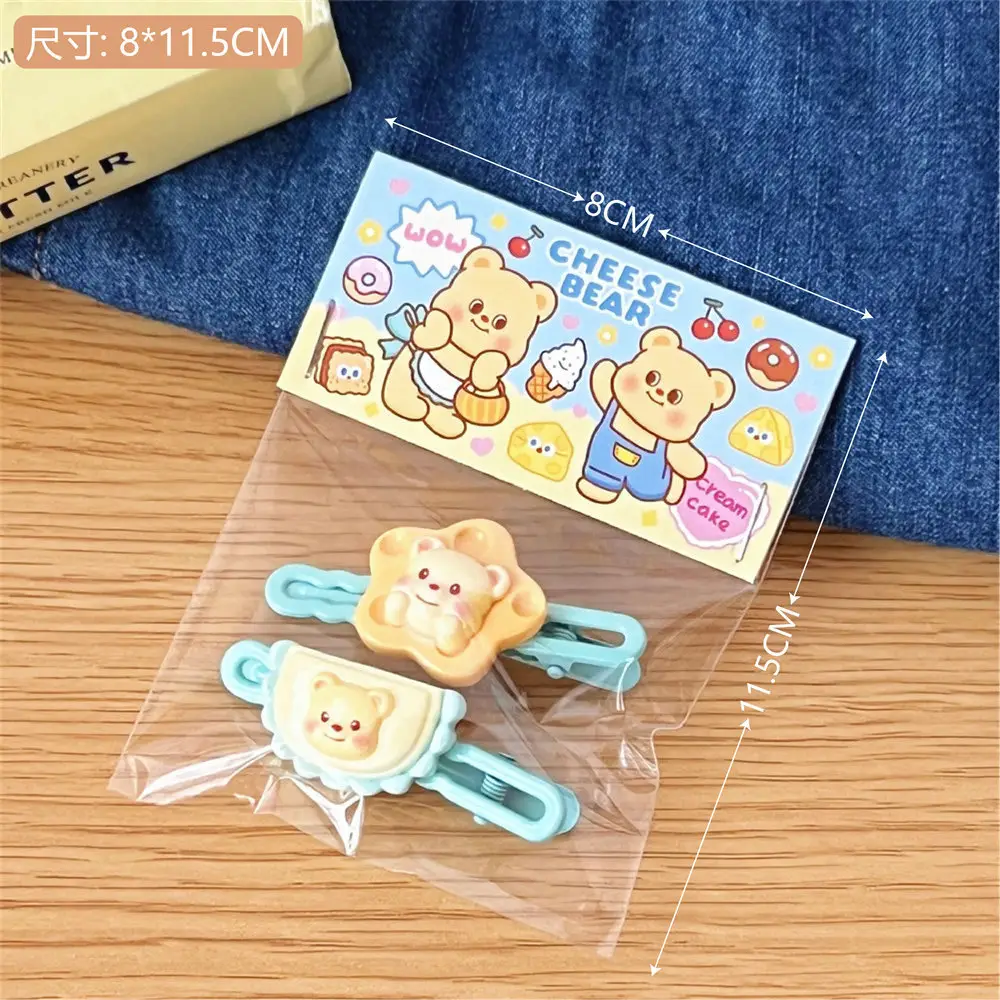 1# cute milk yellow bear hairpin