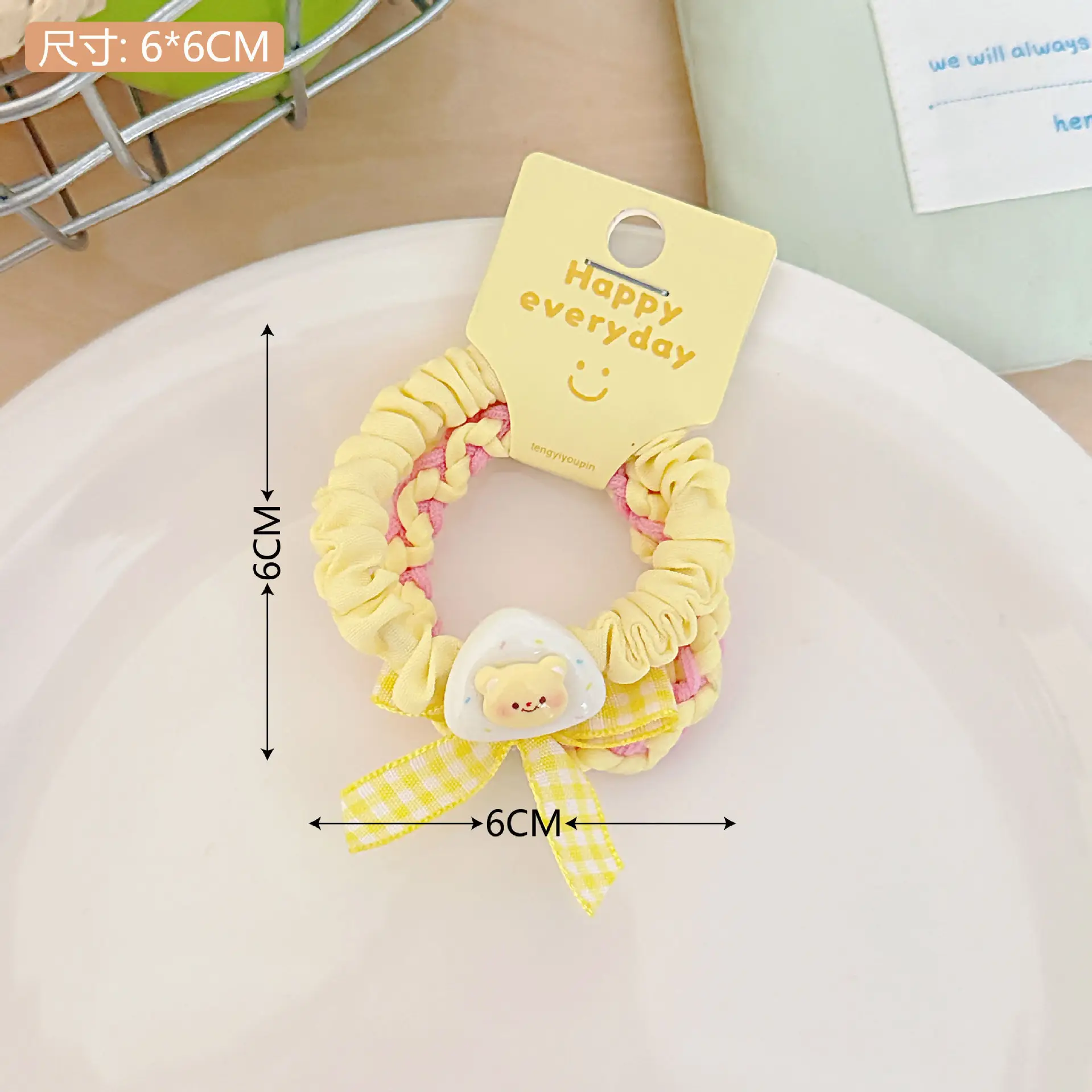 Hello Bear Hair Ring & Elastic Band Set for Girls