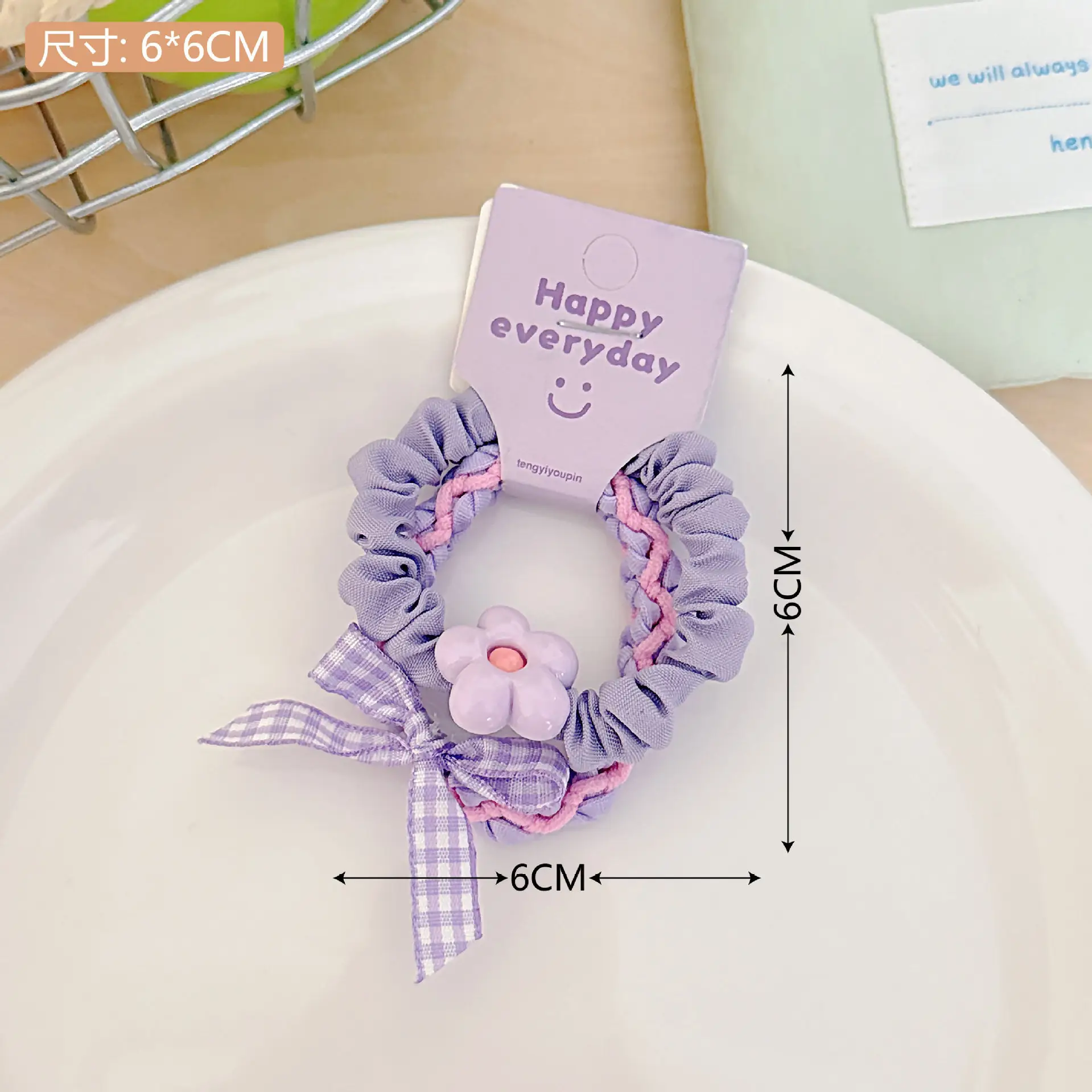 Hello Bear Hair Ring & Elastic Band Set for Girls