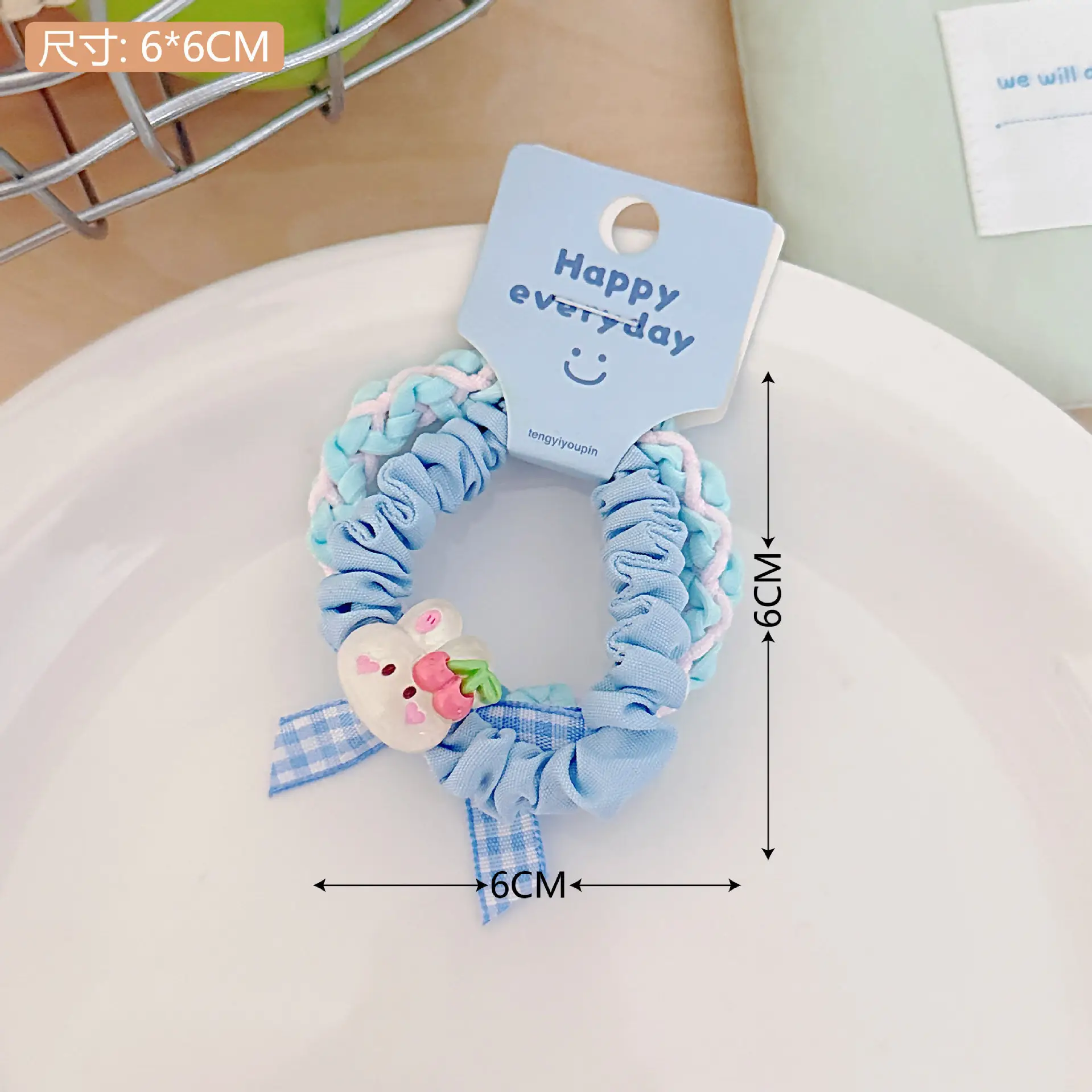 Hello Bear Hair Ring & Elastic Band Set for Girls