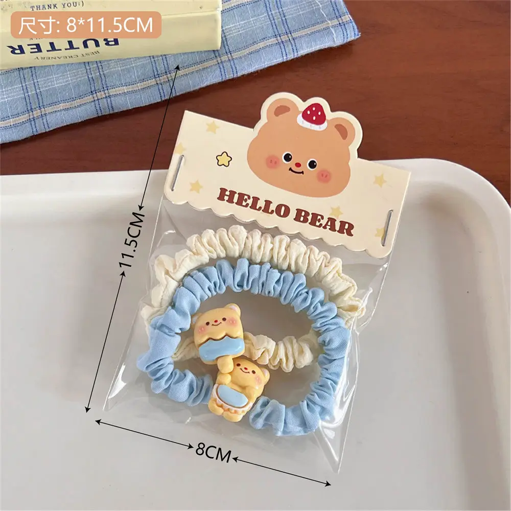 Hello Bear Hair Ring & Elastic Band Set for Girls
