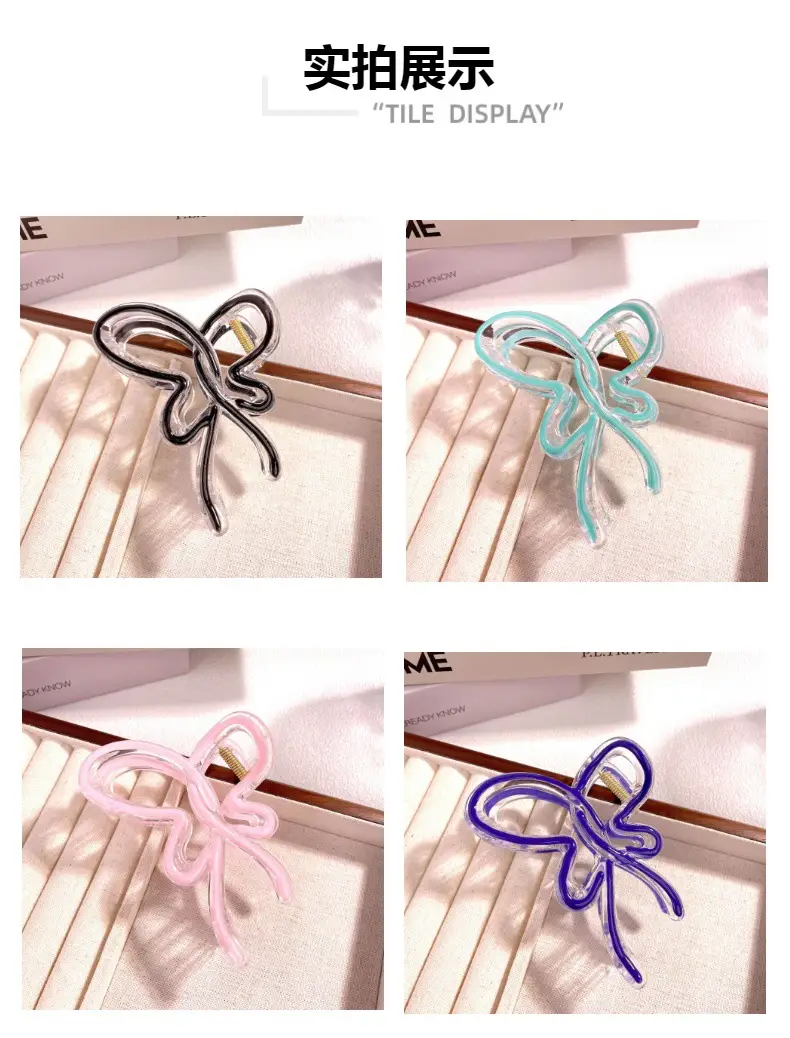 New Sweet Cool Wind Gradient Hollow Butterfly Hairpin — feature 5