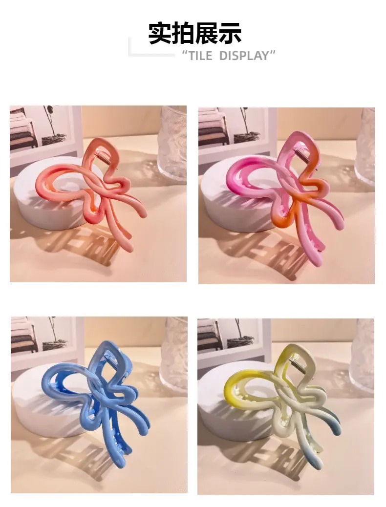 New Sweet Cool Wind Gradient Hollow Butterfly Hairpin — feature 6