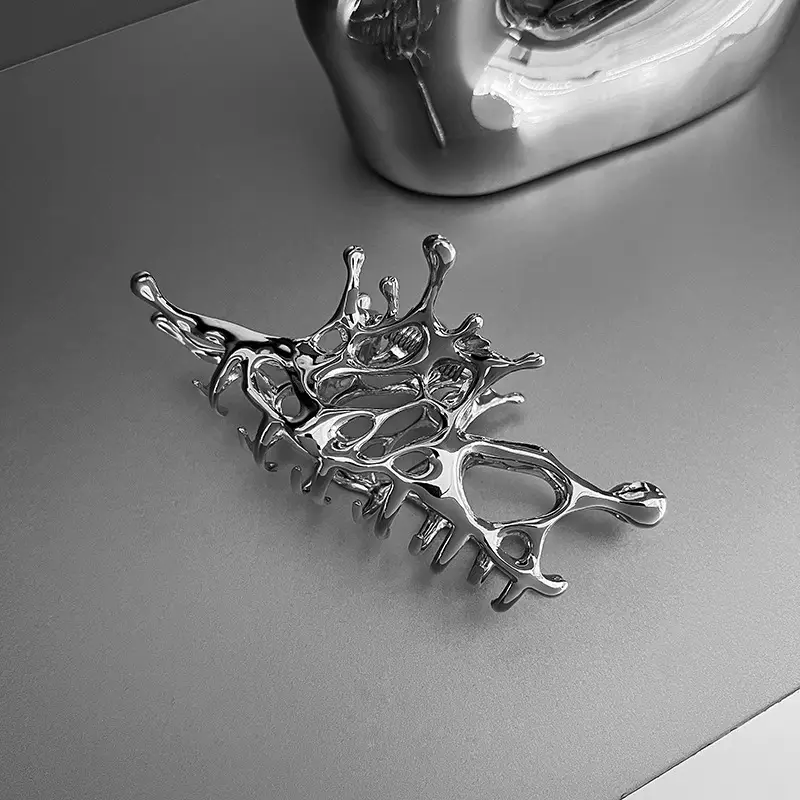 Advanced Sense Metal Liquid Hair Clip Women's Hair Quantity Multi-plate Hair Grab Clip Hair Accessories - Image 4