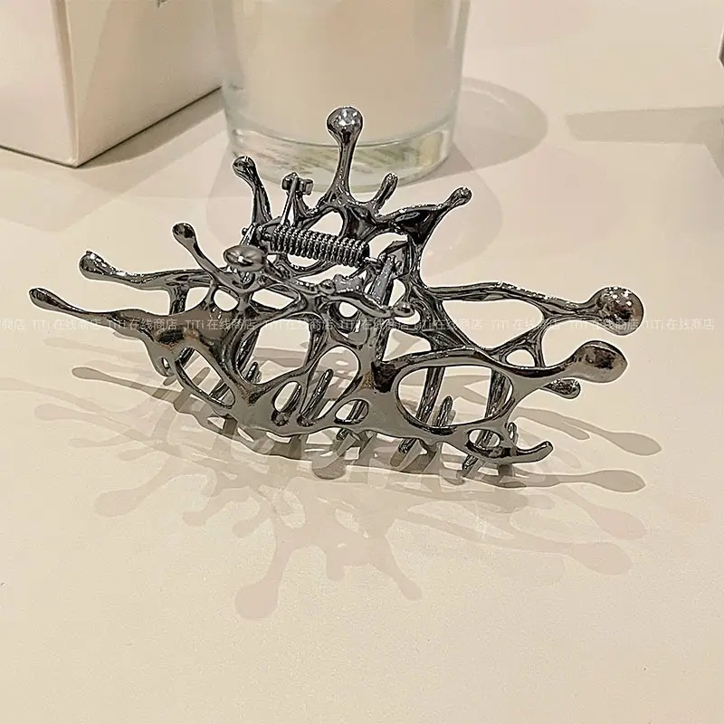 Advanced Sense Metal Liquid Hair Clip Women's Hair Quantity Multi-plate Hair Grab Clip Hair Accessories - Image 2