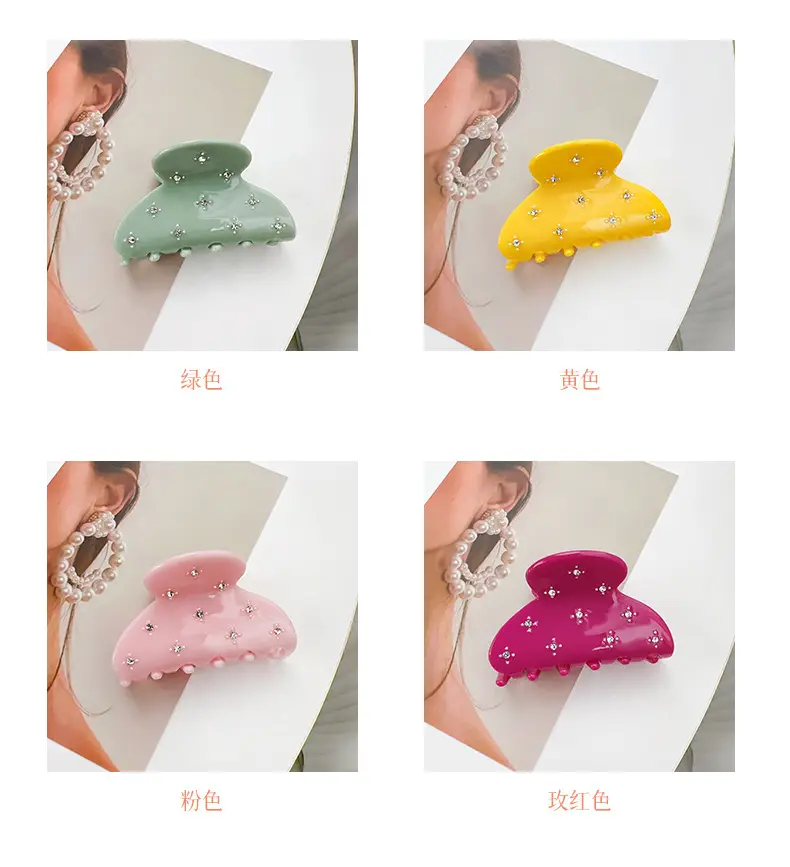 Candy Color Diamond Hairpin for Women — feature 5