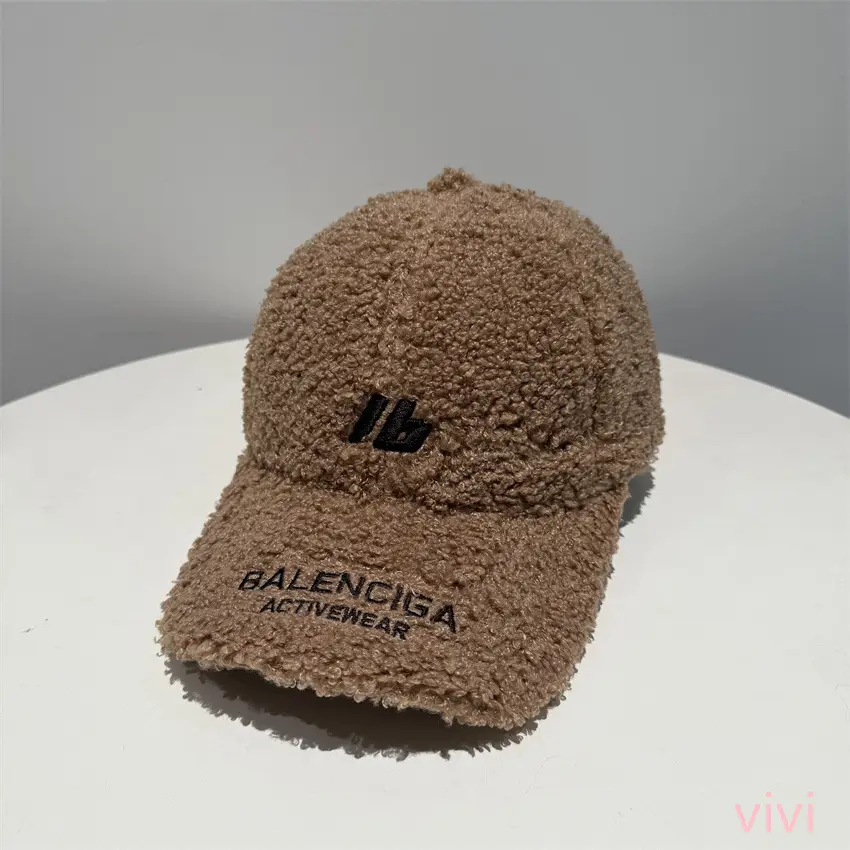 Winter Letter Embroidery Wool Cap Women Men - Image 3
