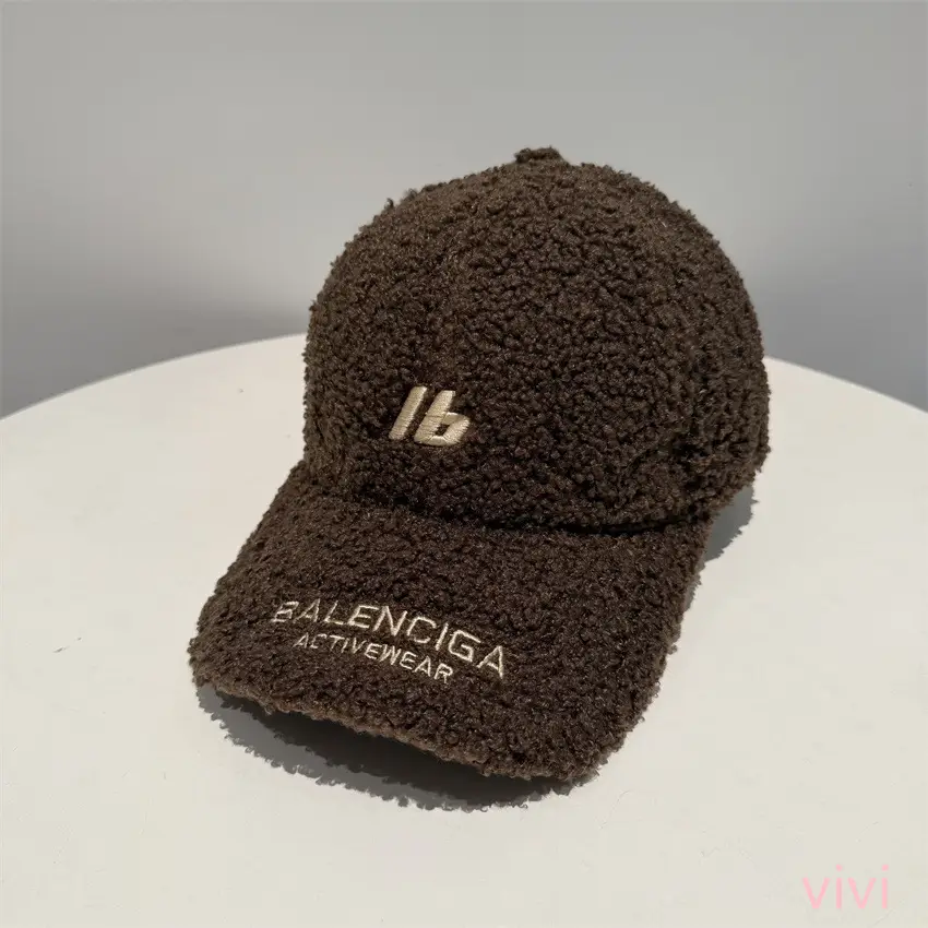 Winter Letter Embroidery Wool Cap Women Men - Image 5