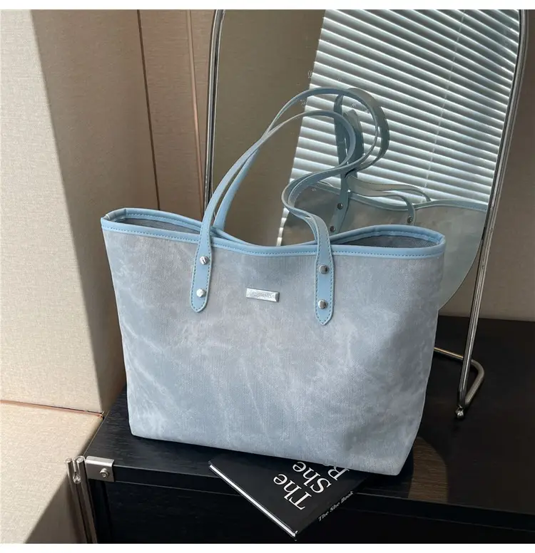 Women's Grey Large Capacity Korean Tote Bag — feature 15