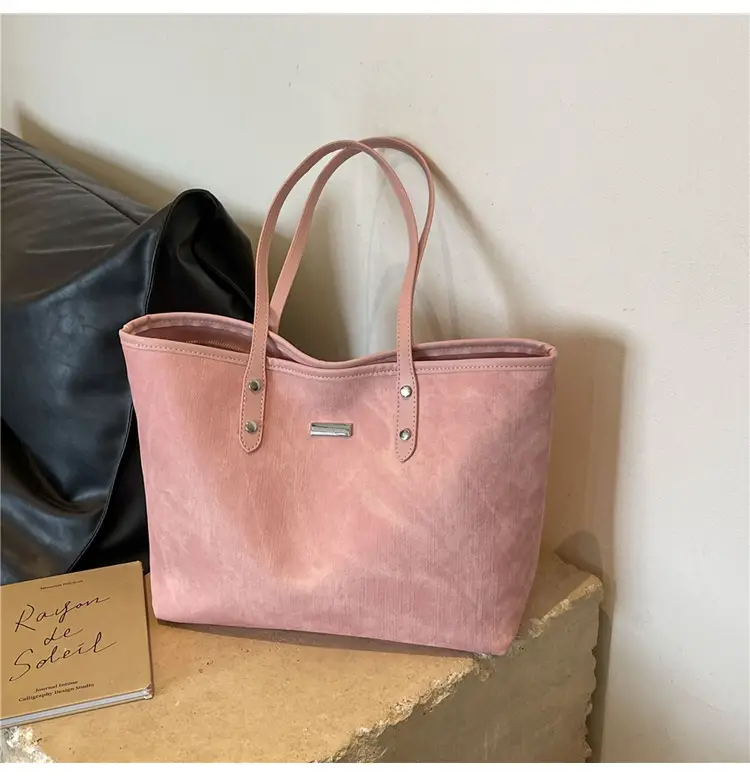 Women's Grey Large Capacity Korean Tote Bag — feature 16