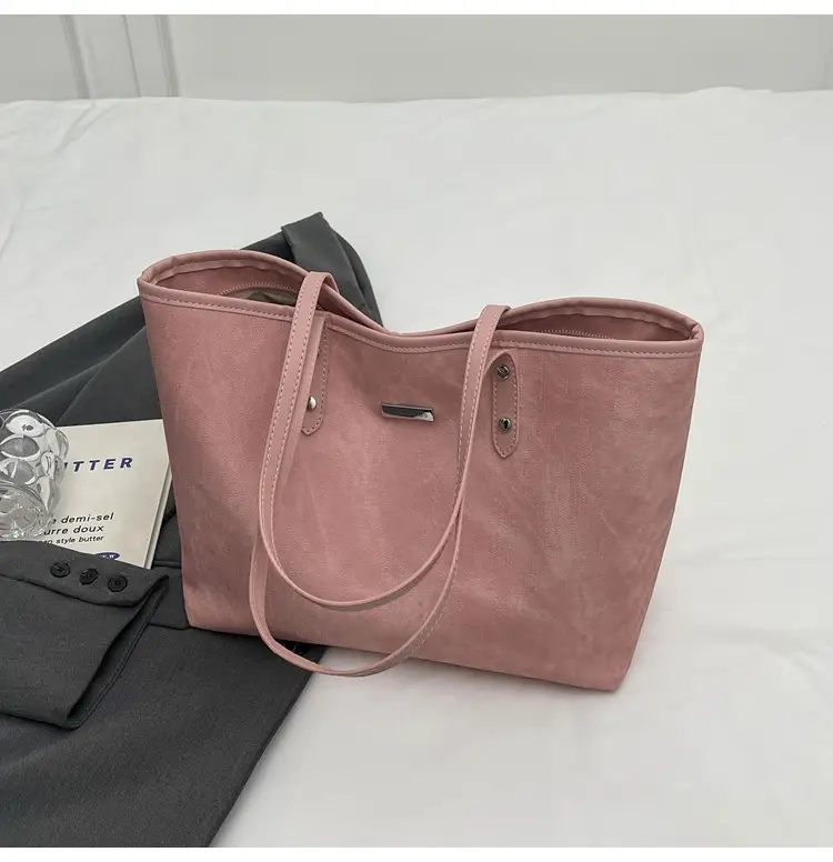 Women's Grey Large Capacity Korean Tote Bag — feature 21