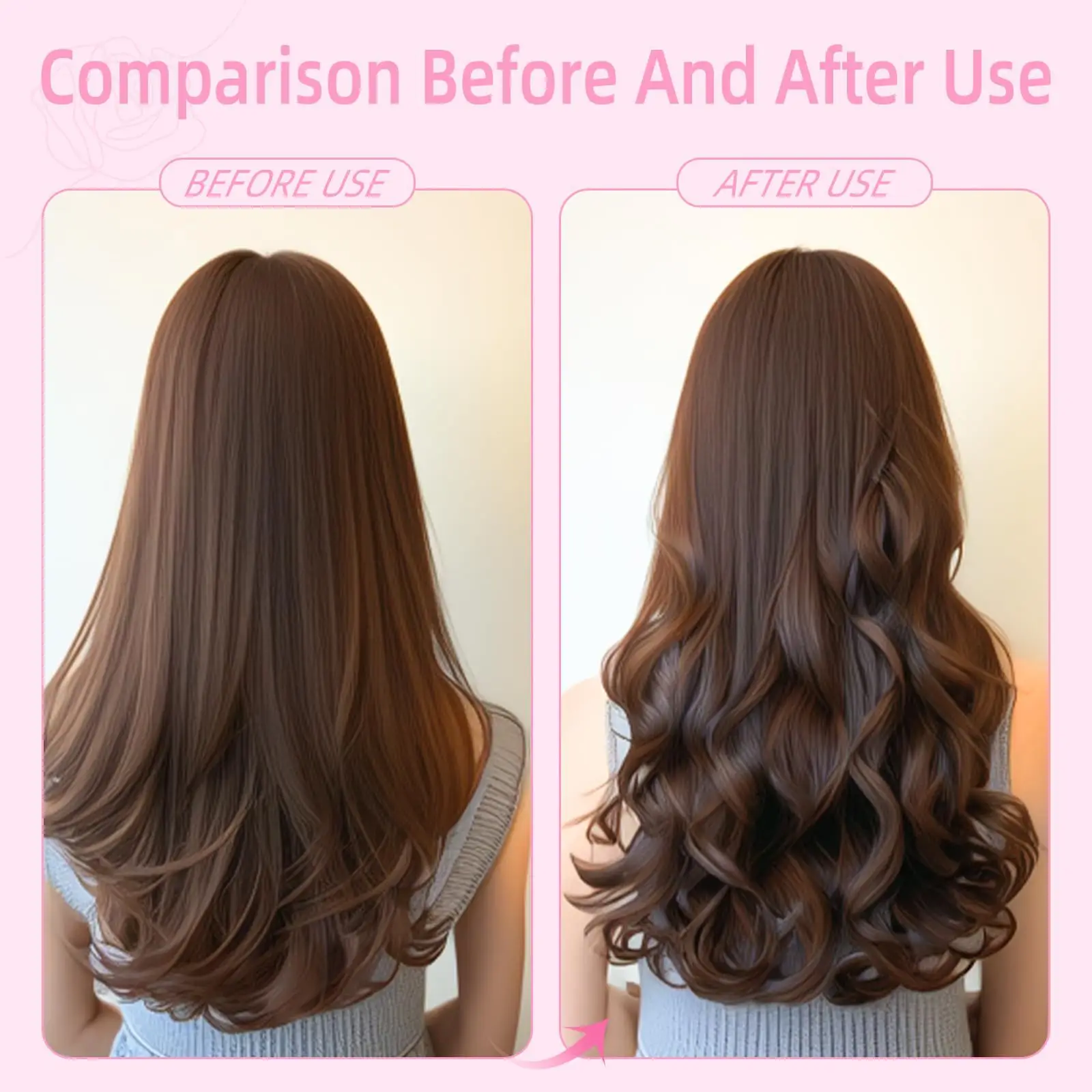 No Heatless Hair Curling Stick for Easy Use