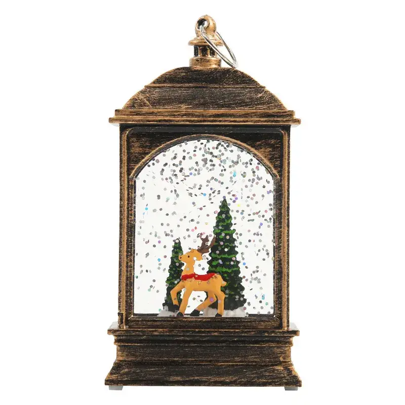 Christmas Snowman Lantern with LED Lights - Image 8