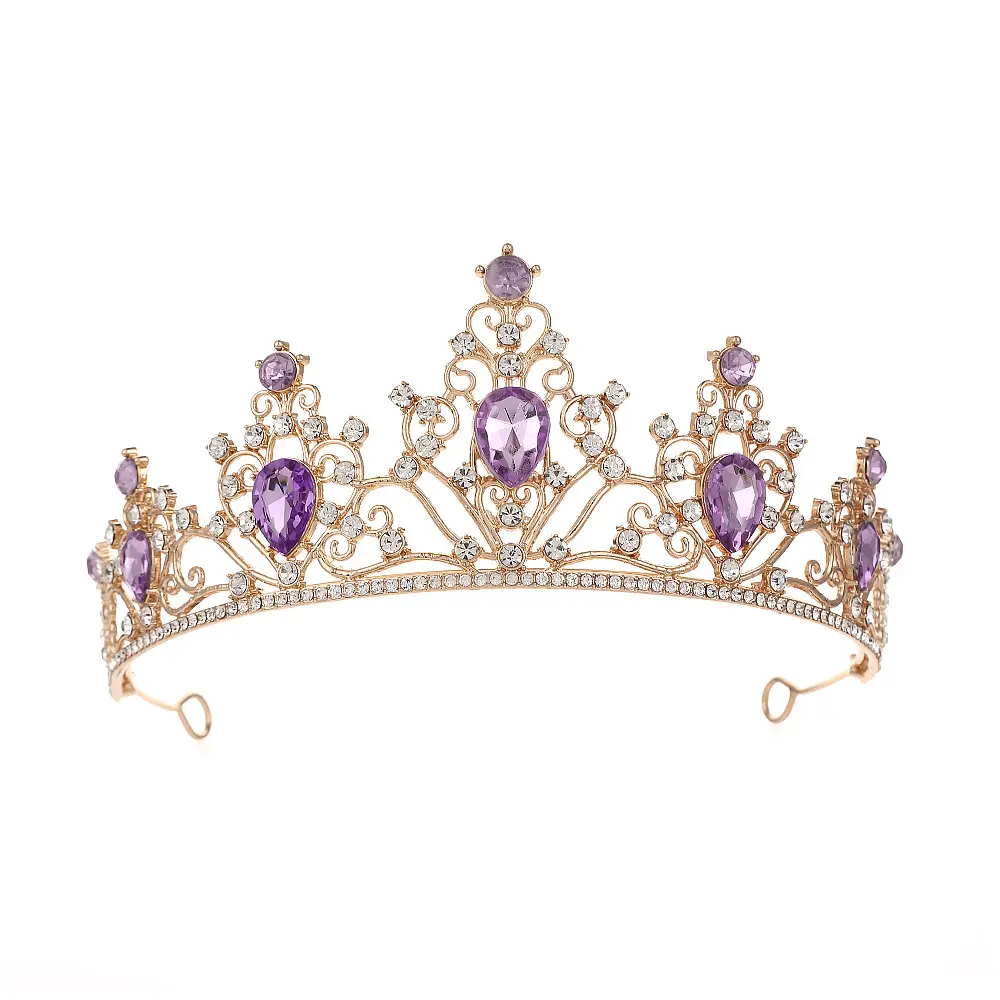 European Crown with Green Emerald & Crystal Accents - Image 3