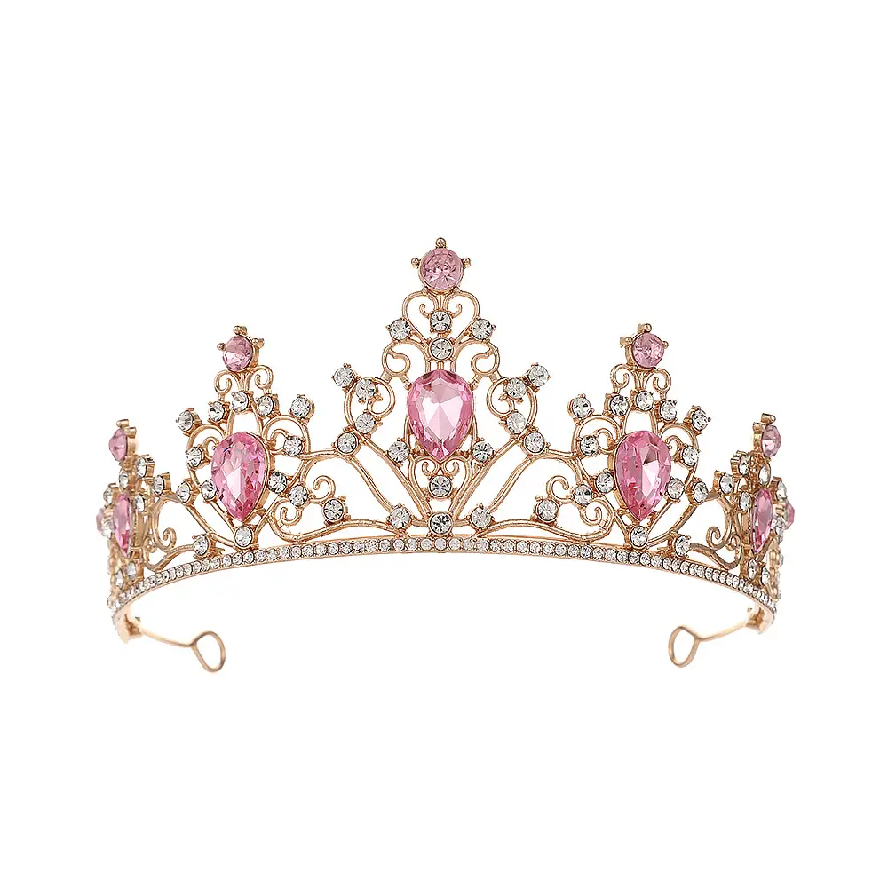 European Crown with Green Emerald & Crystal Accents - Image 2