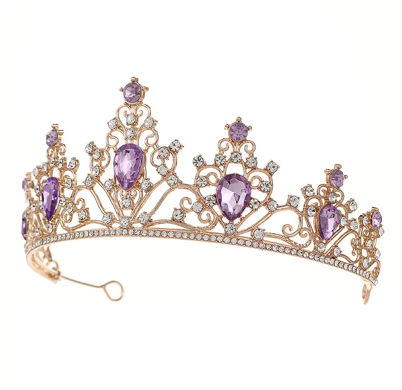 European Crown with Green Emerald & Crystal Accents — feature 12