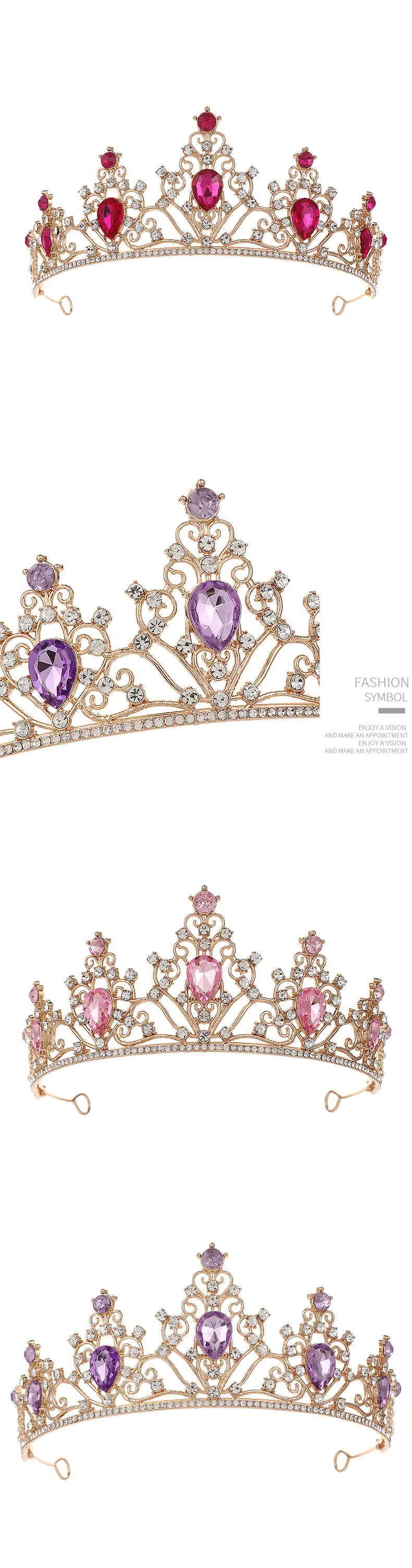 European Crown with Green Emerald & Crystal Accents — feature 13