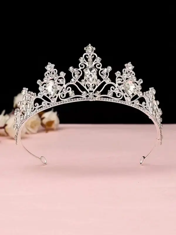 European Crown with Green Emerald & Crystal Accents - Image 6
