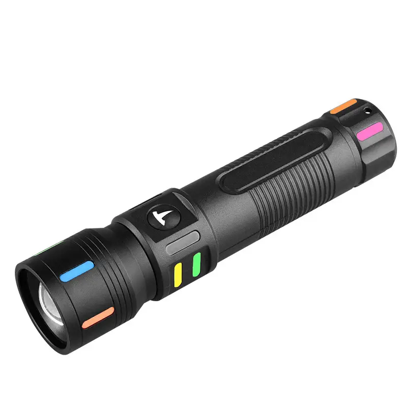 Rechargeable Multi-Function LED Flashlight White Laser