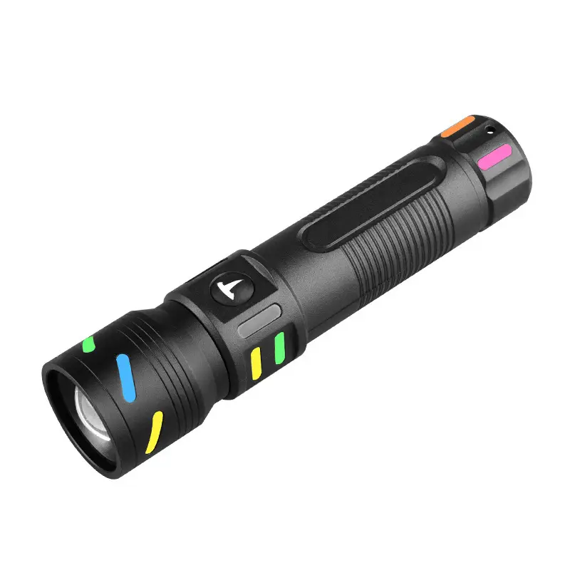 Rechargeable Multi-Function LED Flashlight White Laser