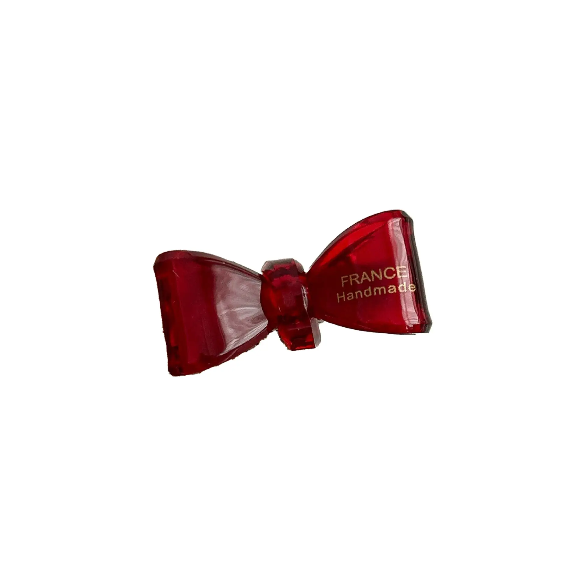 Retro Glazed Hairpin with Bow & Gold Logo - Image 10