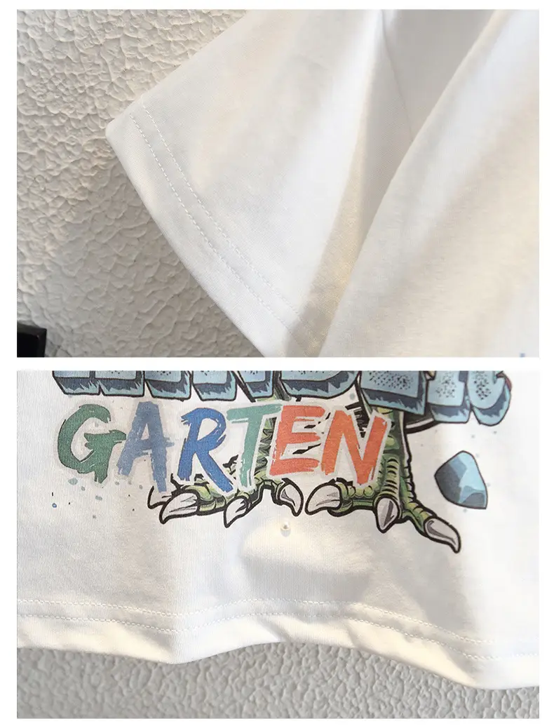 Boys Cotton T-Shirt White 2024 Graphic Print — feature 11