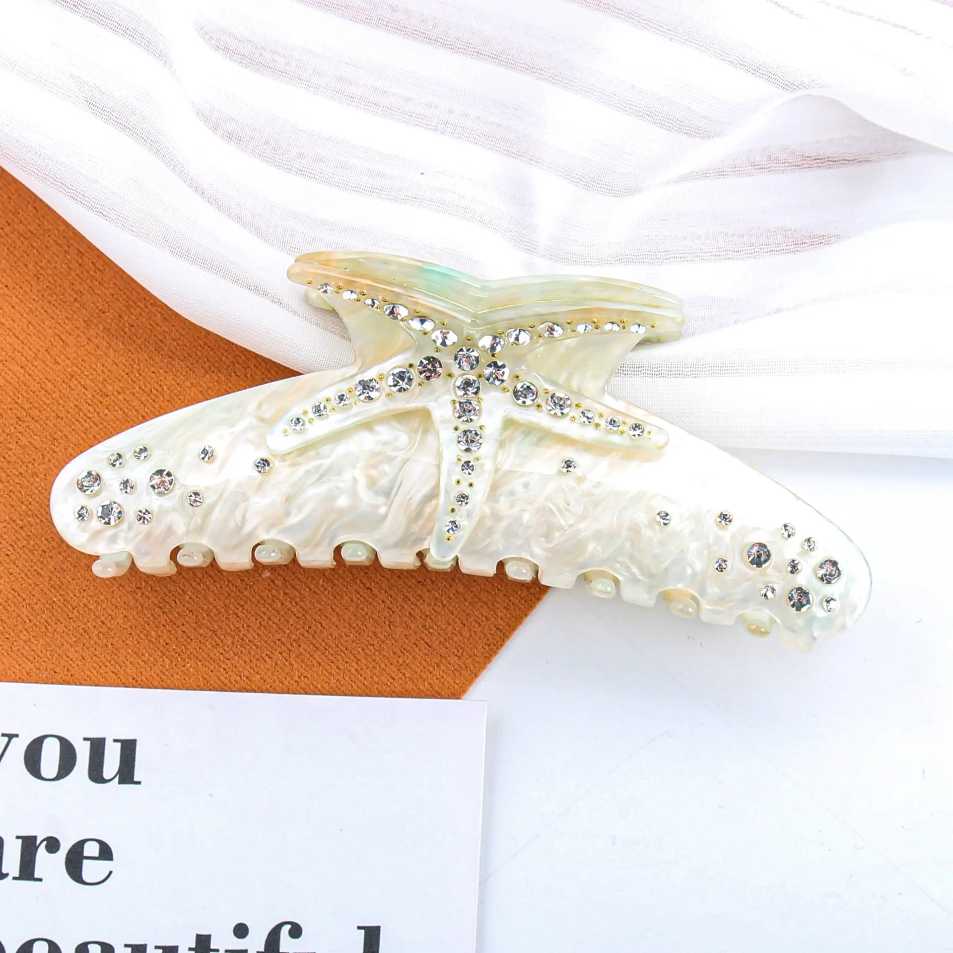 Crystalized Starfish Hairpins Multi Color Sparkle - Image 3