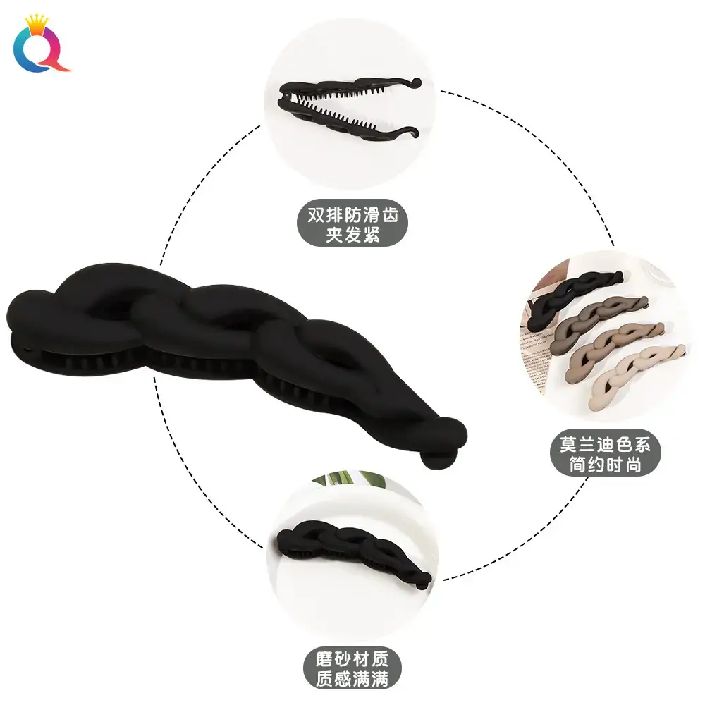 Black High-End Hair Clip Bow for Women — feature 25